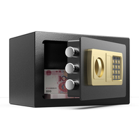 Coffre-fort miniature électronique numérique de 20 cm de haut avec serrure à code pour argent liquide, coffre-fort pour la maison