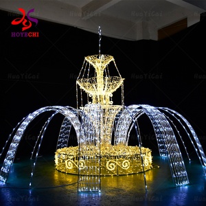 Vendita calda natale negozio esterno decorazione sogno colore ip65 impermeabile motivo fontana luce - Product Image 5