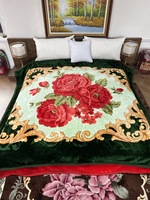 Haute qualité dubaï vison Raschel couverture en gros Double lit couvre hiver solide et motif de dessin animé King Size 4kg 8kg