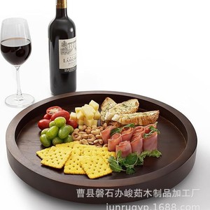 Rotating Wooden Tray Round 4-7 Compartments <b>Kitchen</b> Storage Shelf For Spices And Food Standing Type - Product Image 3