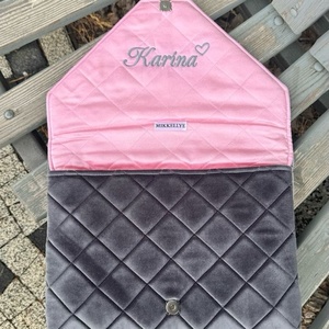 Portable Velvet <b>Laptop</b> Sleeve Bag Quilted Protective Computer <b>Case</b> Soft Padded Notebook Cover for <b>Women</b> Office Travel - Product Image 2