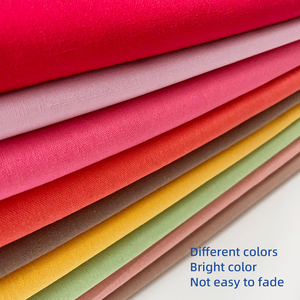 Хлопчатобумажная льняная ткань тканая вышитая легкая дышащая ткань для сумок и домашнего текстиля шириной 140 см несколько цветов - Product Image 3