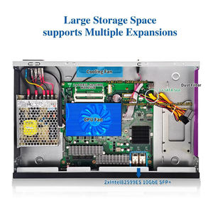 Routeur PC CWWK 1U Z87 19 I5-4300M <span class=keywords><strong>8x</strong></span> I226-V 2.5G Double SFP+ 10GbE OPNsense Serveur Homelab Pare-feu 1U Montable en Rack - Product Image 5