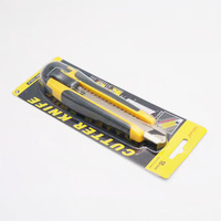 Couteau utilitaire de 18 mm à lame non interchangeable, idéal pour la maison et le bureau, déballage rapide, couteau multifonction