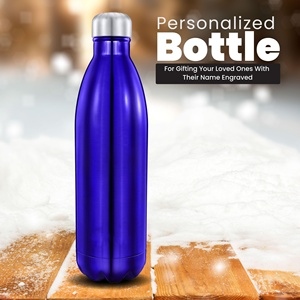Venta al por Mayor de Botellas de Agua de Acero Inoxidable 18/8 de 500 ml, Color Azul Klein, para Grabado Láser, Impresión de Logotipo, Tazas Personalizadas - Product Image 3