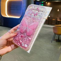 Funda de Teléfono de Lujo Premium con Forma de Corazón y Mariposa, Apta para Apple 17 Pro Max, Fundas Modernas para iPhone 16 Pro, Lindas para iPhone 15, 14, 13