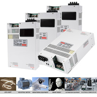 MZMW 2500W Pantalla Digital 0-12V 190A Transformador Industrial Ajustable SMPS Fuente de Alimentación Conmutada de Alta Potencia