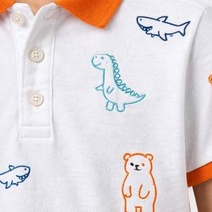 <span class=keywords><strong>T</strong></span>-<span class=keywords><strong>shirt</strong></span> à manches courtes personnalisé pour enfants, nouveau polo pour garçons avec broderie de dessins animés sur toute la surface, à manches courtes, décontracté pour l'é<span class=keywords><strong>t</strong></span>é - Product Image 3