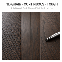 Panneau MDF mélaminé à grain de noyer synchrone, panneau de fibres texturé pour meubles et armoires modernes sur mesure