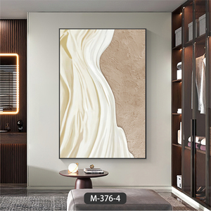 لوحة فنية فاخرة لتزيين غرفة المعيشة بخطوط تجريدية، لوحة جدارية راقية للضيافة - Product Image 5