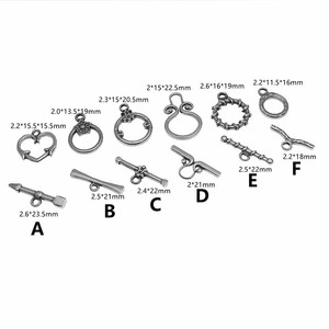 อุปกรณ์ตกแต่งเครื่องประดับสแตนเลสสตีล ยี่ห้อ Anno Jewelry ตัวล็อคแบบ Ot สำหรับสร้อยข้อมือ สร้อยคอ งาน DIY ขนาด 8 มม. ผิวเรียบ - Product Image 2
