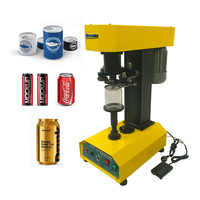 Machine de mise en conserve semi-automatique pour boissons en conserve en aluminium PET TDFJ-160, jus, boissons gazeuses
