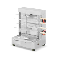 Comptoir 2 Brûleurs Shawarma Usine Restaurant Équipement Mini Gaz Kebab Grill Machine pour Poulet Chawarma