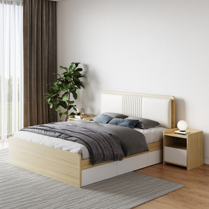 Thiết kế mới lưu trữ hộp gỗ cô gái cậu bé sinh viên phòng ngủ căn hộ khung trẻ em duy nhất ký túc xá giường - Product Image 3