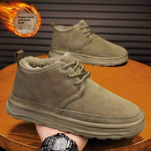 2026 nuovi KJ scarpe da neve da <span class=keywords><strong>uomo</strong></span> autunno inverno scarpe da lavoro Casual in cotone metà Top calde e foderate in pile integrate in pelle - Product Image 2