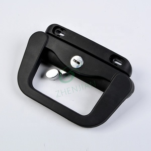 黒亜鉛合金シリンダーオーストラリアスタイルDタイプスライド窓ハンドルモダンドアプラスチックスライド窓ロック - Product Image 2