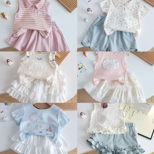 <span class=keywords><strong>Abbigliamento</strong></span> Estivo per Bambini all'Ingrosso dalla Cina, Vestiti Eleganti per Neonati, Set di <span class=keywords><strong>Abbigliamento</strong></span> Firmato per Bambine, Spedizione Gratuita - Product Image 6