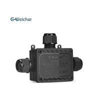 Boîtier de connexion étanche IP68 pour moto, type T, 3 voies, pour câblage, avec bornier extérieur pour éclairage LED de culture, modèle EW-M2068(L)-T