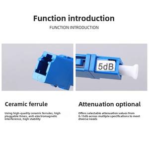 Волоконный соединитель французский аттенюатор LC головка фиксированного света адаптер 1-15dB Квадратная Головка FC стыковочный адаптер - Product Image 6