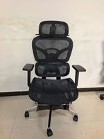 Chaise de bureau moderne en maille de haute qualité, robuste, réglable, pivotante, siège en tissu, base chromée, design ergonomique, faible MOQ