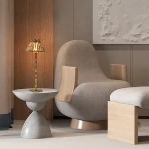 Base de lámpara de bambú, barra recargable inalámbrica nórdica, lámpara de mesa de sombra reemplazable, lámparas de mesa LED recargables