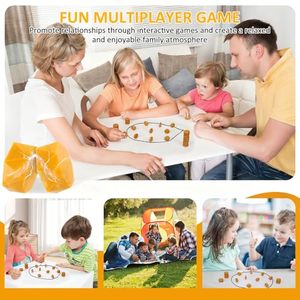 Gioco di Scacchi Magnetico con Pedine Grandi e Corda, Gioco da Tavolo Strategico per Famiglia, Viaggi, Campeggio, per 2 Giocatori - Product Image 2