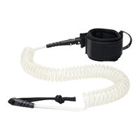 Laisse de surf en spirale de qualité supérieure Sup Leash 10,8 pieds 7 mm d'épaisseur, corde de jambe pour planche de paddle surf