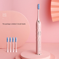 Poils souples électriques rechargeables professionnels étanche IPX7 compagnon de dents saines brosse à dents sonique