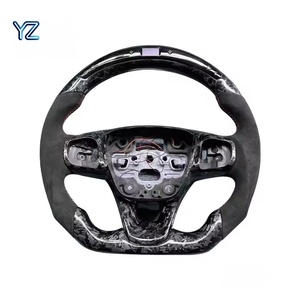 Volant de <span class=keywords><strong>voiture</strong></span> en fibre de carbone forgé sur mesure YZ Premium Racing Sport pour Ford Focus MK4 MK8 Fiesta ST MK7 MK7.5 2009-2017 - Product Image 4