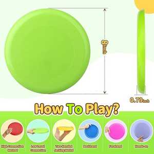 Fabrika toptan PE uçan disk dairesel disk özel Logo boş plastik Pet Golf köpek uçan daire uçan disk Frisbeed - Product Image 2