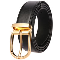 LY35-21786-3 OEM ODM Boucle de ceinture en métal personnalisée avec logo, ceinture en cuir pour homme, ceinture décontractée en cuir de vache véritable pour homme