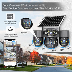 Caméra domestique sans fil 8MP avec vision grand angle, caméra <span class=keywords><strong>ampoule</strong></span> intelligente WiFi avec vision nocturne et fente pour carte SD pour la surveillance de la sécurité à domicile - Product Image 5