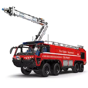 Mould King 19004 Children Learning Toy APP RC Pneumatic <strong>Airport</strong> Rescue Vehicle <strong>Model</strong> <strong>Building</strong> Blocks Bricks