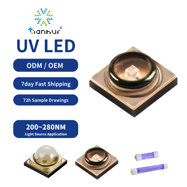 Tianhui High Power UV LED Beads 255nm 265nm 275nm 285nm 295nm 305nm 315nm SMD 3535 Series Can Be Customized