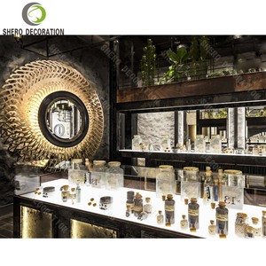 Bancone <span class=keywords><strong>Bar</strong></span> Commerciale Personalizzato con Scaffali per Bottiglie, Bancone per Ristorante su Misura, Design Personalizzato per <span class=keywords><strong>Bar</strong></span> e Cantine - Product Image 5