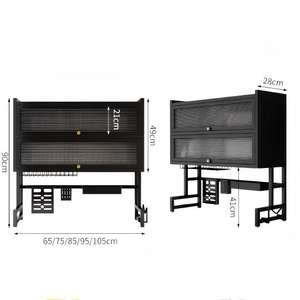 Moderno Estante Metálico Multifuncional de Doble Nivel para Encimera de Cocina, Escurridor Grande para Platos y Cuencos, Soporte para Utensilios - Product Image 6