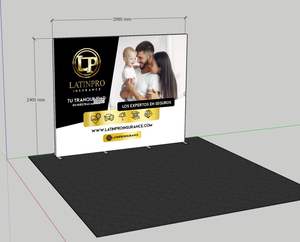 무역 박람회 배경 led SEG 백라이트 포스터 디스플레이 라이트 박스 무역 박람회 이벤트 SEG 솔루션 부스 장력 led 백라이트 라이트 프레임 - Product Image 4