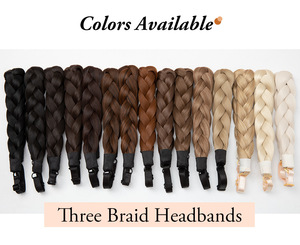 Tóc Giả Headband Bện Tóc Giả Xương Cá Bện Và Handwoven Ba Sợi Bện Tóc Tóc Giả Bán Buôn - Product Image 6