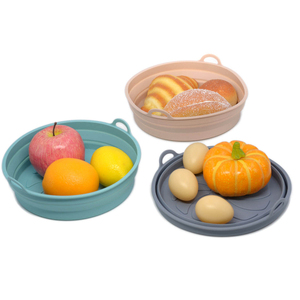 Hot Selling Easy to Clean Food Grade Round air Fryer Liners Reusable Non-stick Air Fryer Silicone Pot Liner <b>Baking</b> Pad - Product Image 2