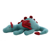 Logo personnalisé ciel volant Dragon ptérosaure jouets en peluche blanc cyan dinosaure longue graisse jeter oreiller enfants chiffon poupée Festival cadeau