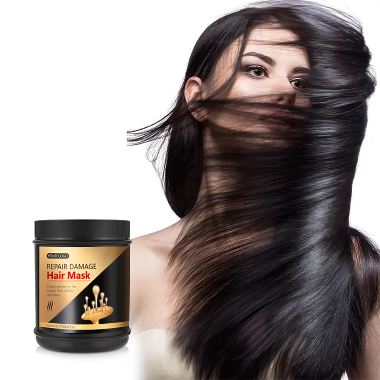 Marchio personalizzato idratante ed elastica fragranza di lunga durata naturale maschera per capelli di colore maschera per capelli sottile maschera per capelli