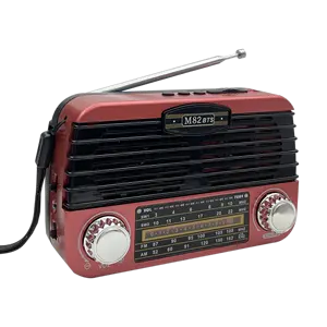 Retro Fashion Lautsprecher TF-Karten radio Tragbarer wiederauf ladbarer kabelloser lauter Bluetooth-Lautsprecher für Heim-Außen lautsprecher bin FM-Radio