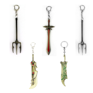 Cannon LOL porte-clés métal Cool arme pendentif Leona légende bouclier porte-clés cadeau pour les Fans jeu bijoux - Product Image 1