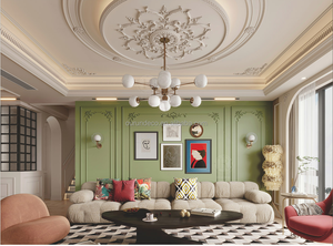 OA-1026ปั้นมงกุฎโพลียูรีเทนสไตล์ยุโรปหรูหราดีไซน์คลาสสิก/ทันสมัยสำหรับการตกแต่งภายในที่หรูหราในวิลล่าโรงแรม - Product Image 4