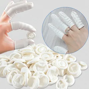 Tattoo Accessories Disposable Fingertips Protector Gloves Natural Rubber Non-slip Anti-static Latex Finger Cots Durable Tool