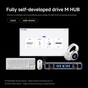 Clavier mécanique sans fil MCHOSE G87V2 avec bouton rotatif, personnalisable, triple mode, structure Gasket, touches entièrement remplaçables à chaud, RGB - Product Image 6