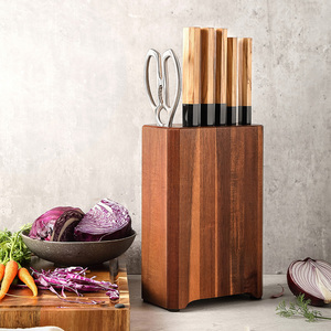 Nieuwe Koksmessenset Damascus Staal Olijfhout Handvat Hoogwaardige Keukenmessen - Product Image 5
