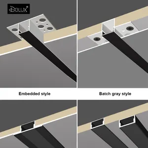 DGLUX новый дизайн гибких алюминиевых профилей с изогнутой поверхностью для светодиодных ламп с ультратонкими U-образными каналами