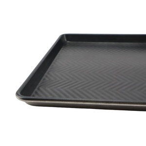 Plaque de cuisson en alliage d'aluminium noir de qualité commerciale 60x40cm avec revêtement antiadhésif, écologique, marque YS - Product Image 2