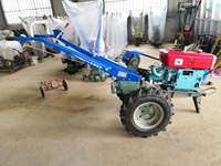 Tracteur manuel 13HP 18HP 22HP Mini machine agricole diesel Tracteur Kubota à deux roues d'occasion et à l'état neuf